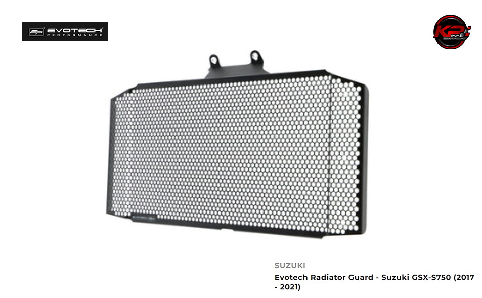 การ์ดหม้อน้ำ Evotech Radiator Guard - Suzuki GSX-S750 (2017 - 2021)