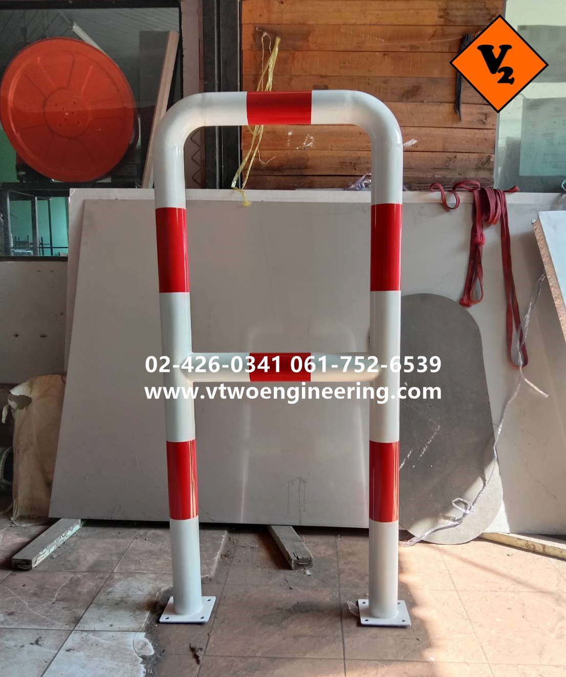 ราวกันชนเหล็ก crash protection barriers No.47