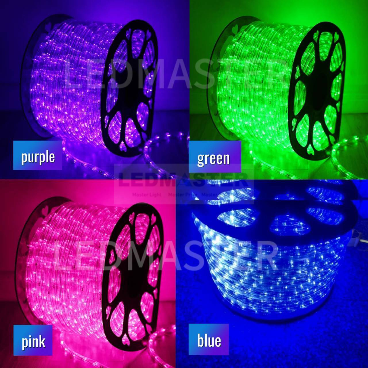 ไฟปีใหม่ ไฟสายยางเเบบท่อกลม ม้วน 100 เมตร (ฟรี ปลั๊กหัวจ่าย3ชุด)ไฟเส้น LED 220V led rooplight led neonflex LED Strip