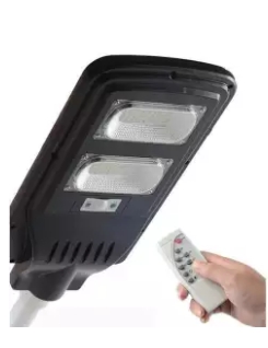โคมไฟถนนโซล่าเซลล์ 40W solar cellเม็ดไฟ led 80 หลอดในโคม มีระบบ PIR SENSOR ควบคุมการใช้งานด้วยรีโมท