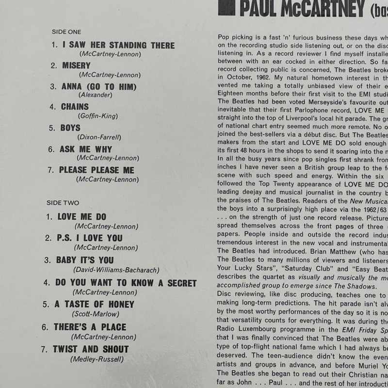 แผ่นเสียง The Beatles – Please Please Me ,Vinyl, LP, Album,Remastered, Stereo, 180 Gram แผ่นมือหนึ่ง ซีล