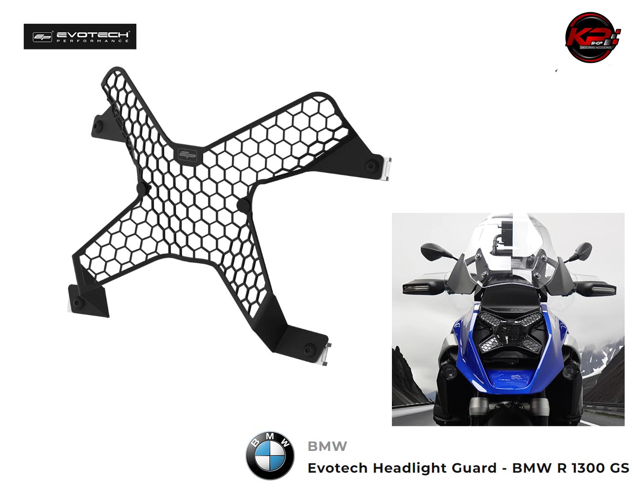 การ์ดไฟหน้า EVOTECH FOR BMW R1300GS 2024+