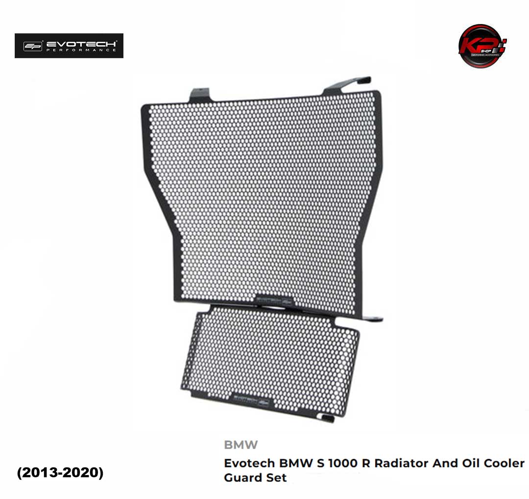การ์ดหม้อน้ำ & การ์ดออยส์ Evotech BMW S 1000 R Radiator And Oil Cooler Guard Set (2013-2020)
