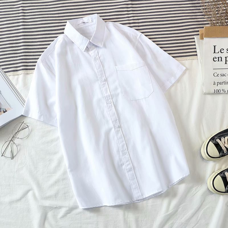 ✅ ลดล้างสต๊อค (S20 สีพื้น) เสื้อเชิ้ตแขนสั้น Shirt แฟชั่น เสื้อเที่ยว M L XL XXL 2XL