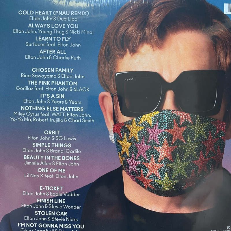 แผ่นเสียง Elton John - The Lockdown Sessions 2 x Black Vinyl, LP, Albumม EU มือหนึ่ง ซีล*มุมปกหลังด้านขวายับ