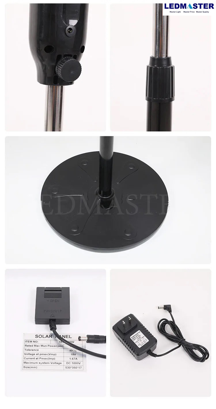 พัดลมตั้งพื้นโซล่าเซลล์ แบตเตอรี่ในตัว พร้อมแผงโซล่าเซลล์ ขนาด 16 นิ้ว กำลังไฟฟ้า 18W ปรับระดับเเรงลมได้ ใช้งานได้ 2 ระบบ โซล่าเซลล์เเละ