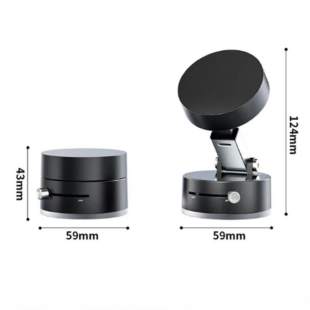 NO-01-02#Magnetic Car Phone Stand แท่นแม่เหล็กติดโทรศัพท์มือถือ ปรับมุมมองได้ พับเก็บได้และปรับความยาวได้ 1 อัน( มี 2 แบบ สีดำ) 2 0 กรัม Black ดูจากรูป
