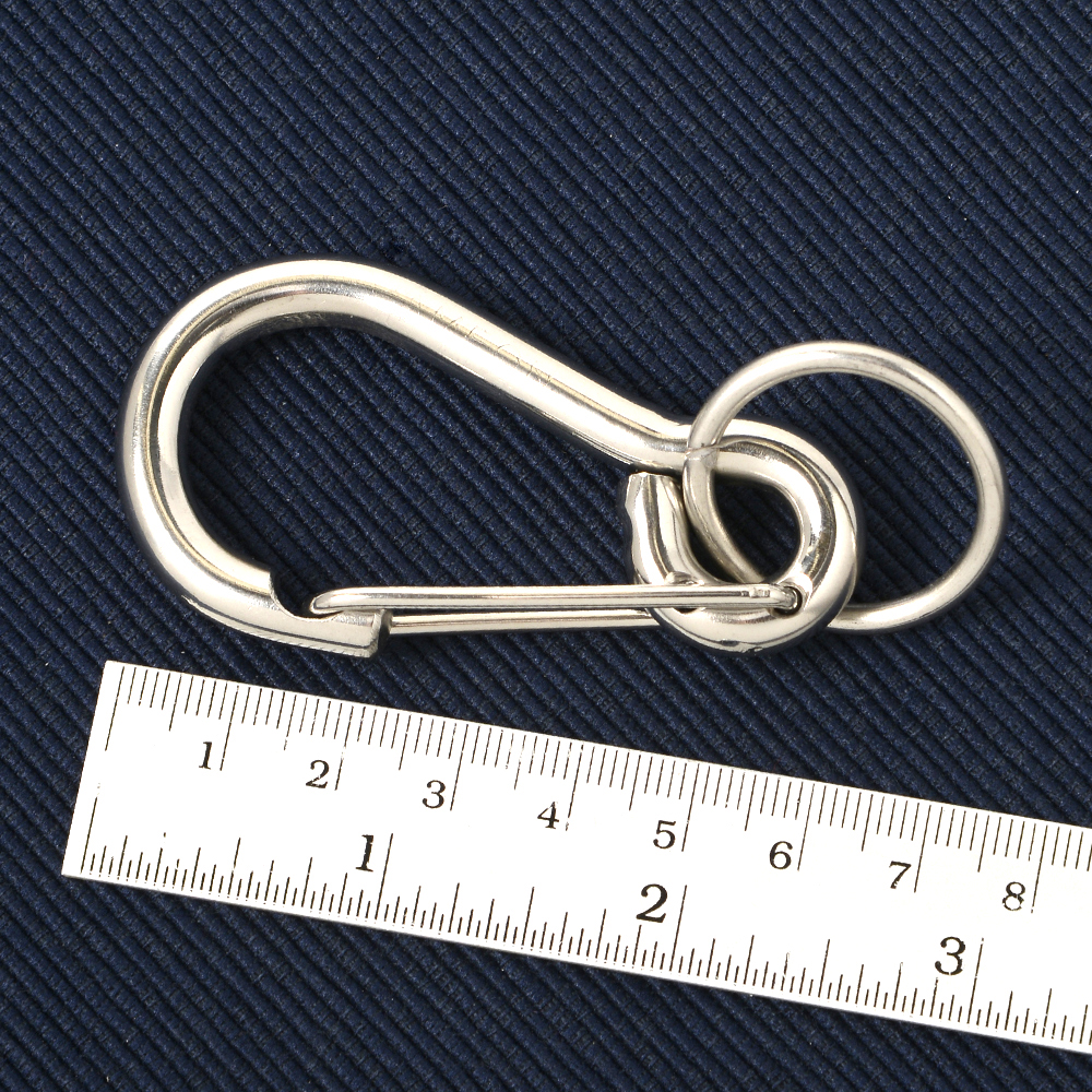 KC-01-08 Key Ring Key Chain พวงกุญแจ พวงกุญแจรถยนต์ กุญแจบ้าน ทำจากสแตนเลสอย่างดีขนาดกลาง จำนวน 1 อัน 1 120 กรัม Silver ดูจากรูป