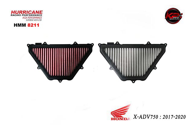 กรองอากาศ HURRICANE FOR HONDA XADV 750 2017-2020 (COTTON) HMM8211