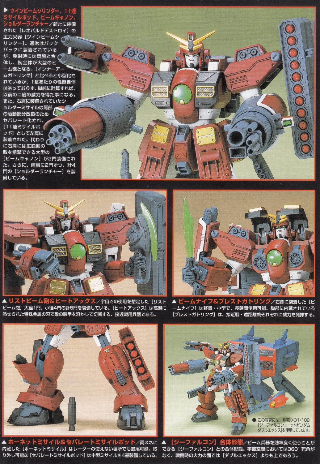 After War Gundam X 1/100 Gundam Leopard Destroy