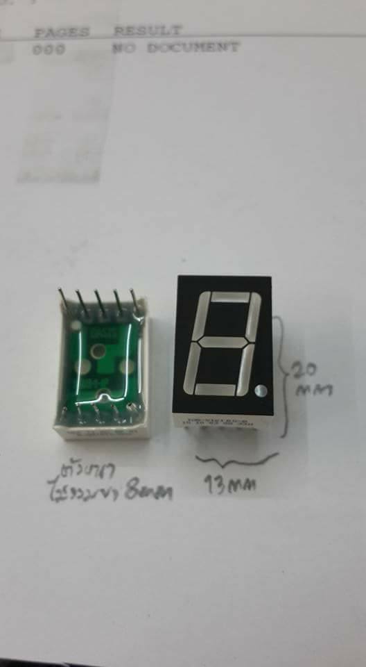 ขาย 7SEGMENT TOS-5161AG-B,7-SEGMENT COMMON CATHODEเซเว่นเซกเมนท์คอมมอนคาโธด1หลักสีเขียว10ขาราคาตัวล่ะ บาท