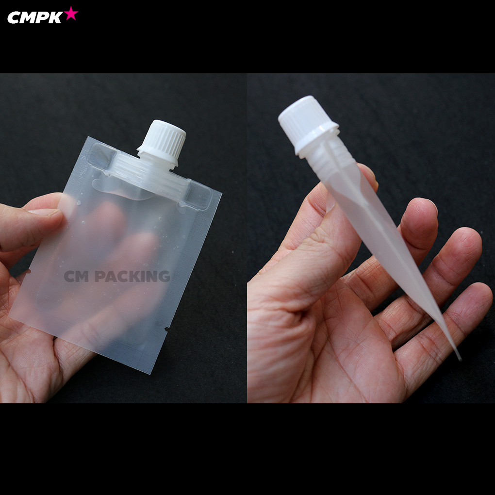 ซองแบ่งครีม/โลชั่น (50ใบ) แบ่งของเหลวแบบพกพา แบบซองขนาด 15-20 mL รีฟิวได้