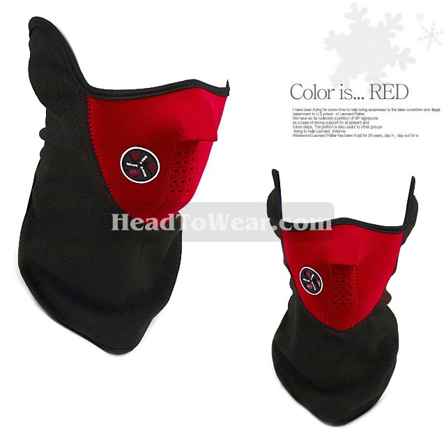 หน้ากากปิดจมูก และปาก : สีแดง RED รหัส JA002