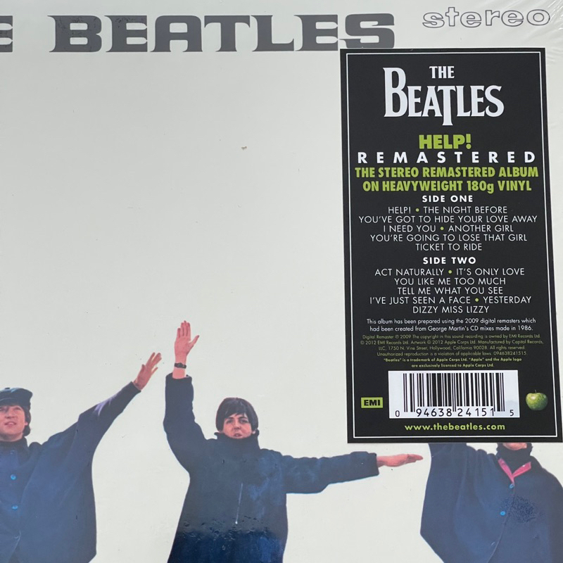 แผ่นเสียง The Beatles – Help! Vinyl, LP, Album, Reissue, Remastered, Stereo, 180gm ,Eu มือหนึ่ง ซีล
