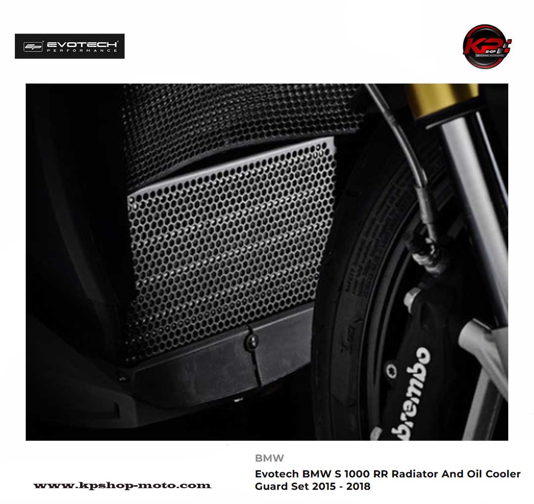การ์ดหม้อน้ำ & การ์ดออยส์ Evotech BMW S 1000 RR Radiator And Oil Cooler Guard Set (2015 - 2018) / HP4 (2013-2016)
