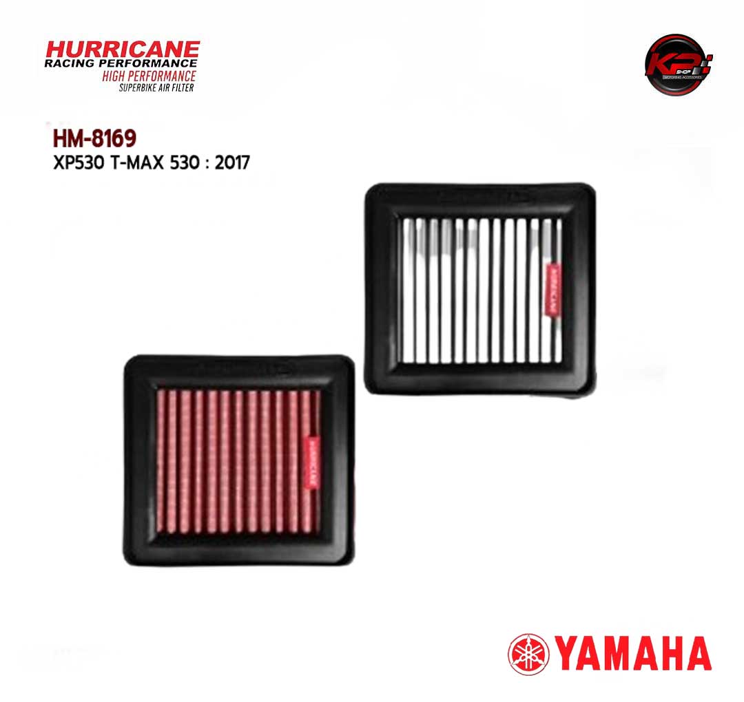 กรองอากาศ HURRICANE FOR YAMAHA T MAX 530 2017 (CONTTON) HM8169