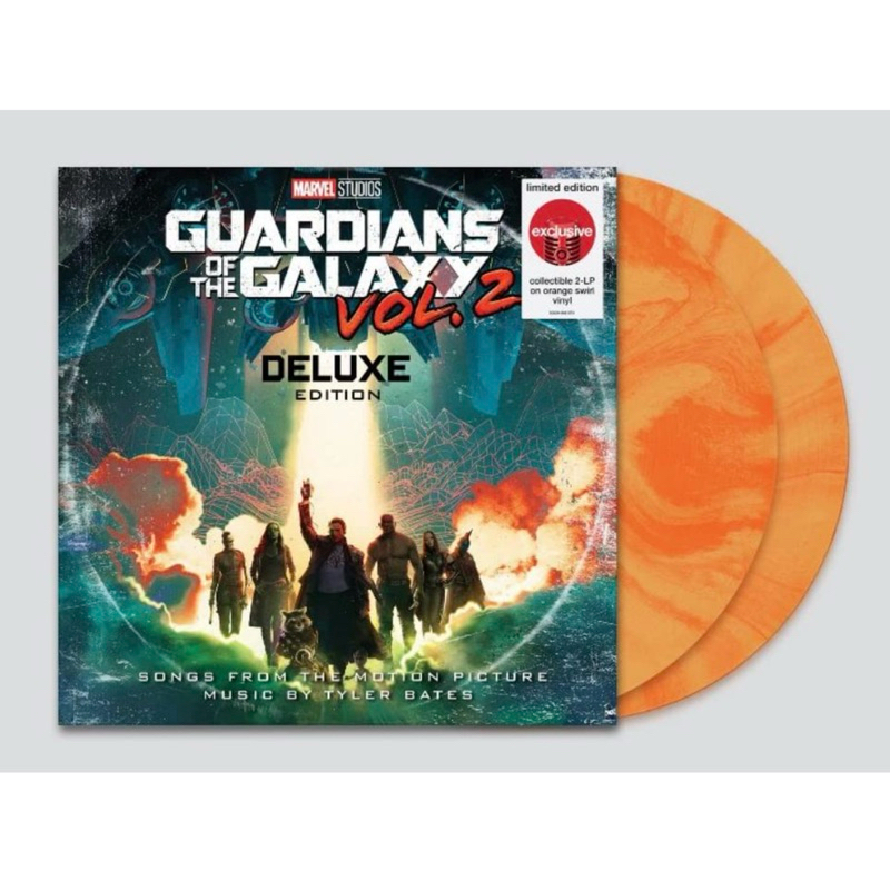 แผ่นเสียง Guardians of the Galaxy vol.2 ** Limited Edition, Orange Swirl, 2 × Vinyl, Canada มือหนึ่ง ซีล