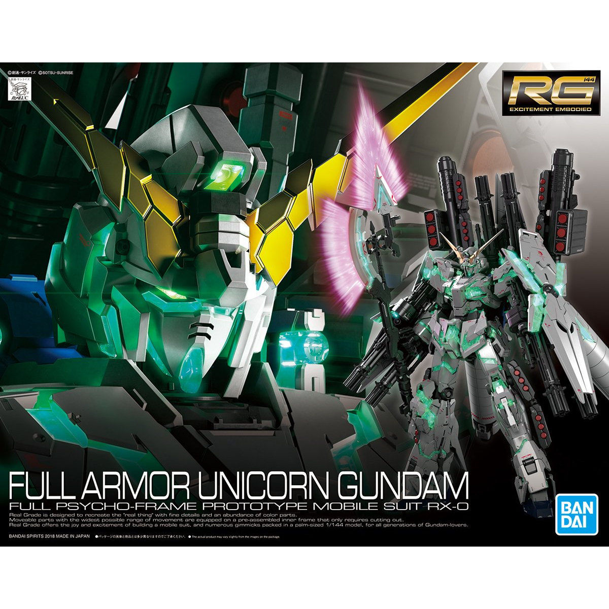 1055586 BANDAI SPIRITS RG 1/144 Full Armor Unicorn Gundam