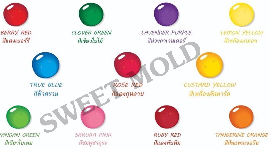 สีน้ำเกรดอาหาร FD&C ขนาด35ML.