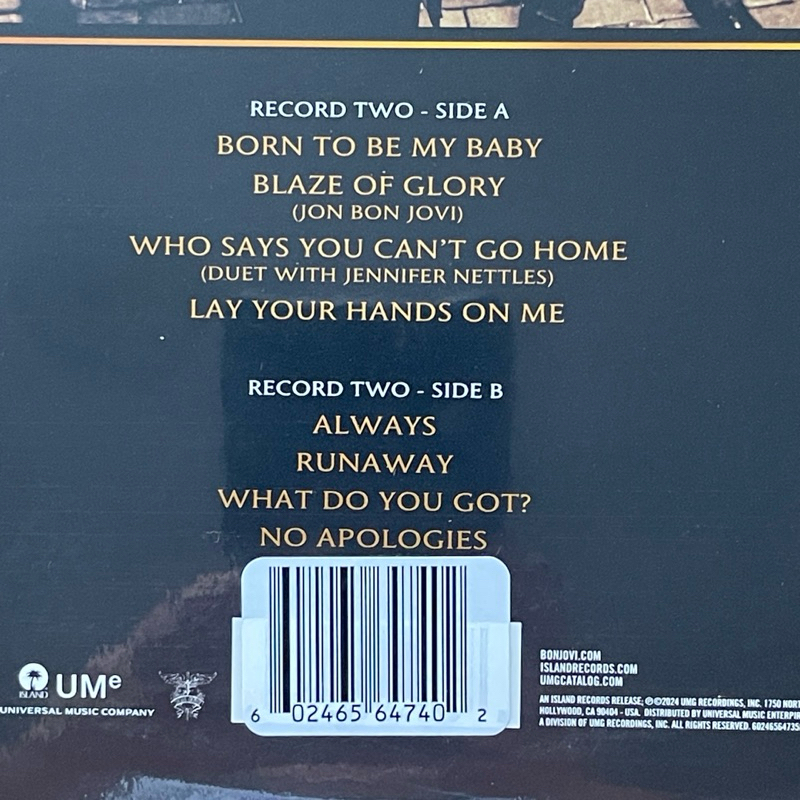 แผ่นเสียง Bon Jovi - Greatest Hits , Amazon Exclusive Black/Gold Smoke , 2 x Vinyl, Album ,US มือหนึ่ง ซีล