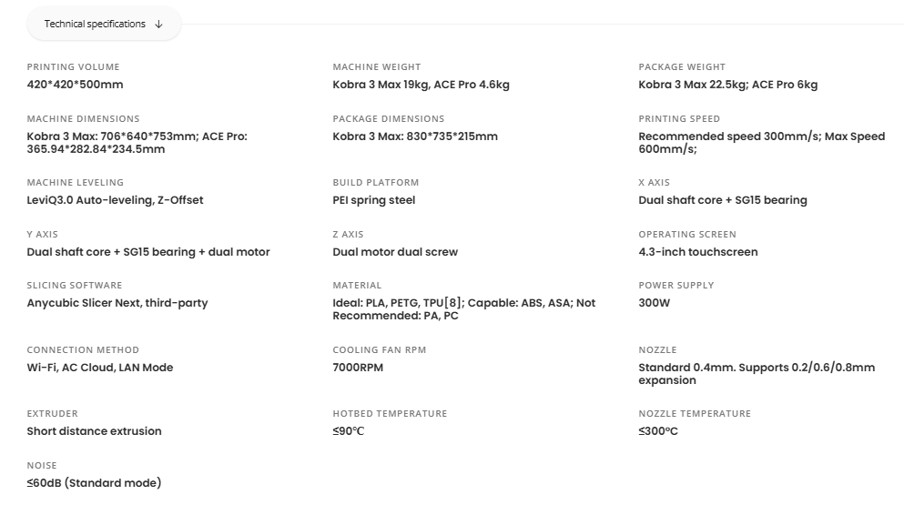 เครื่องพิมพ์ 3 มิติ , 3D Printer : Anycubic Kobra 3 Max Combo by In2Real3d