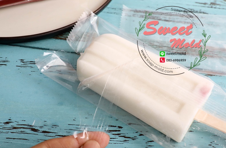 ถุงซองใสใส่ไอติม(ขอบหยัก)แพ็ค100ชิ้น