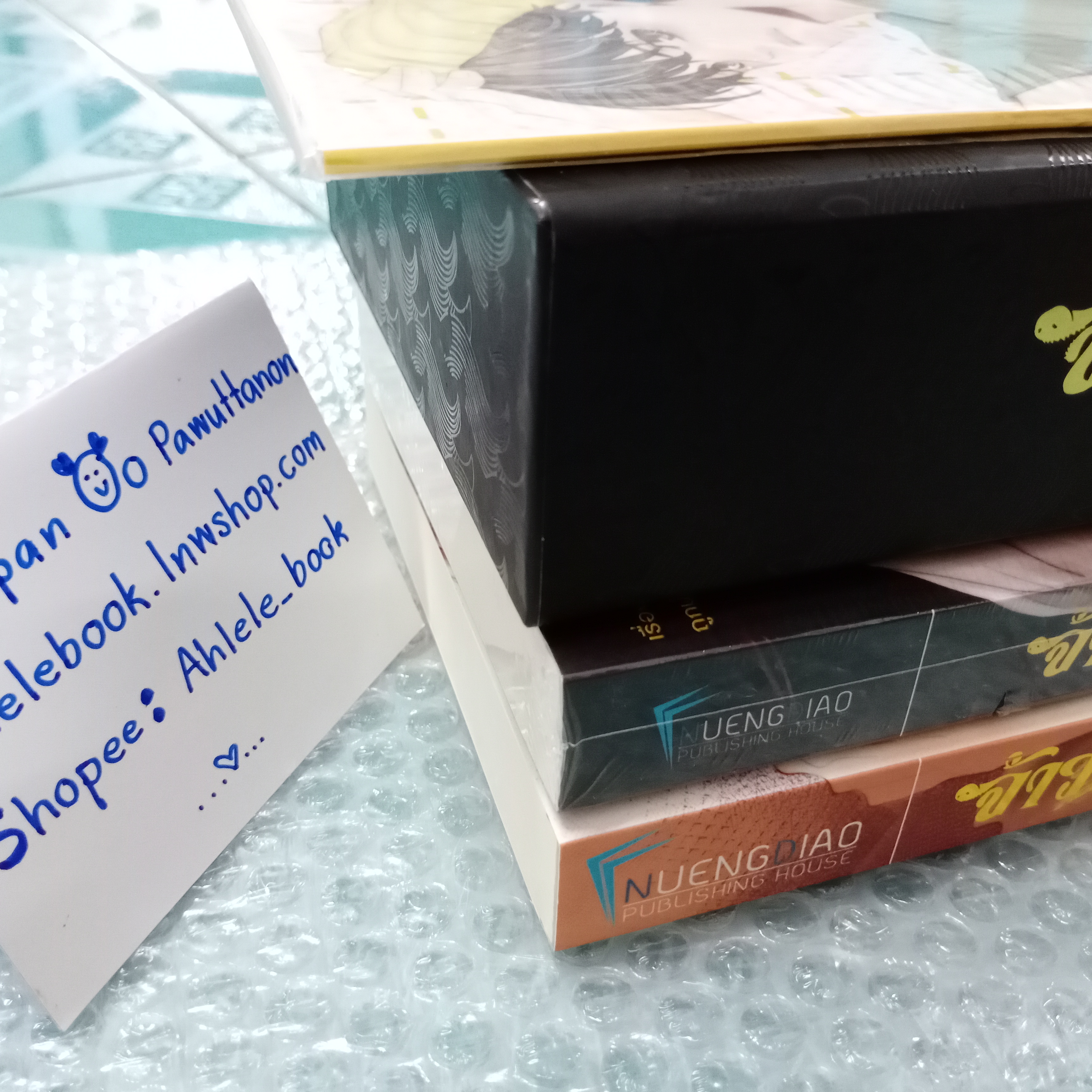 [นิยายวาย] Boxset จ้าวธารา หนังสือ 2 เล่มจบ + โดจิน seven days + สแตนดี้ 3 ลาย + ที่คั่นไดคัท