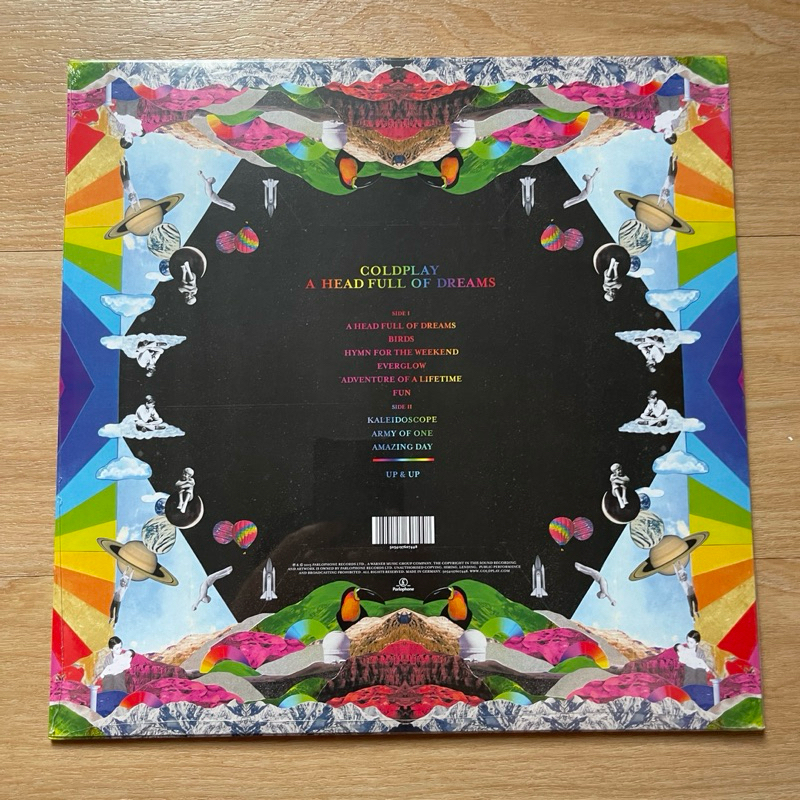 แผ่นเสียง Coldplay A Head Full of Dreams , Vinyl, LP, Album, **Black coloured มือหนึ่ง ซีล