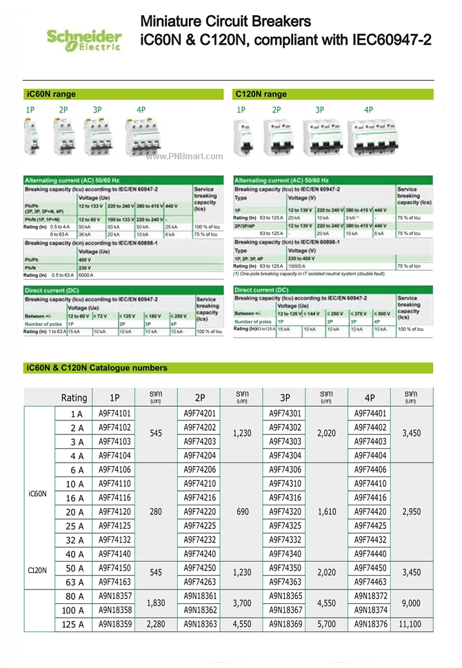 เซอร์กิตเบรคเกอร์ ic60n tele
