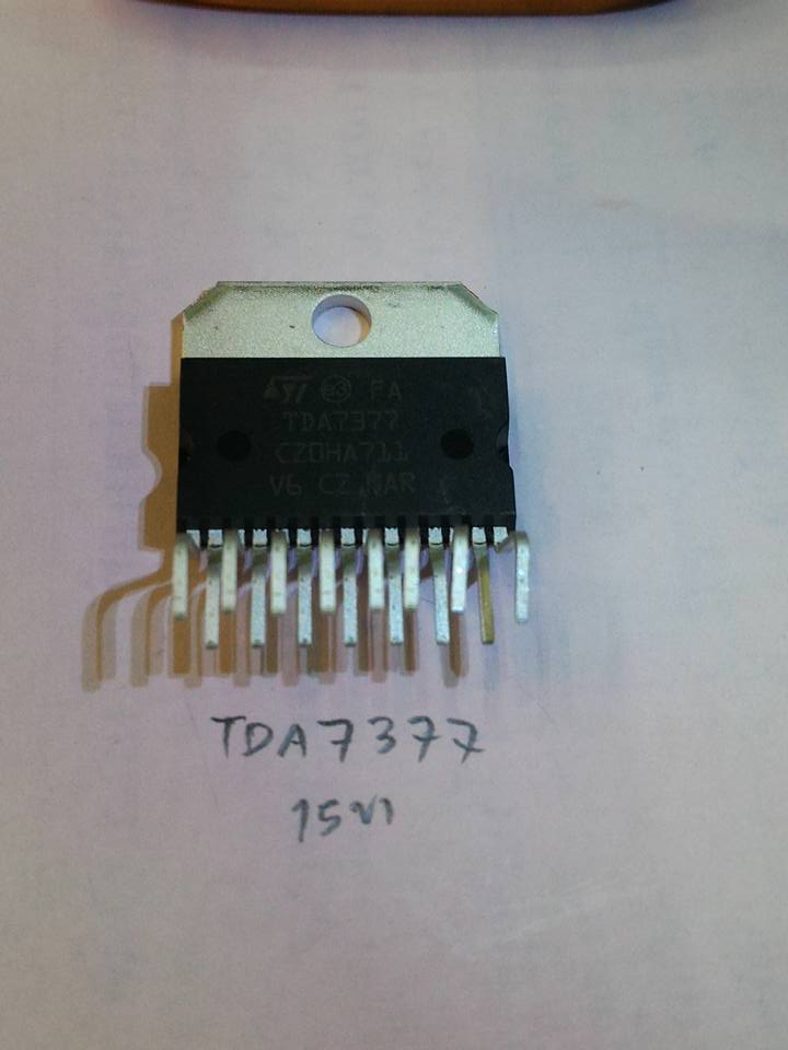 TDA7377 IC15ขาไอซีClassABเพาเวอร์ออดิโอแอมป์ 2x30Wราคา