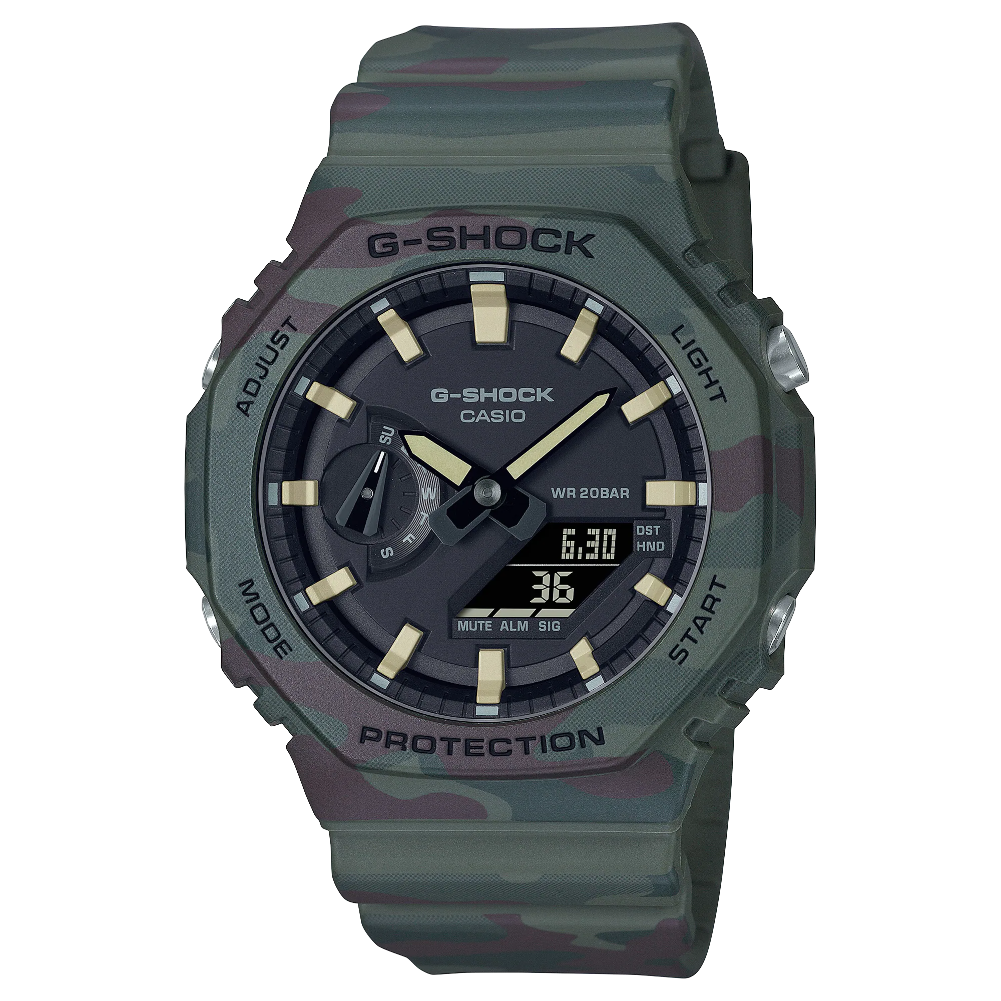 GAE-2100WE-3A | อะนาล็อก-ดิจิตอลมาตรฐาน | G-SHOCK | นาฬิกา | CASIO
