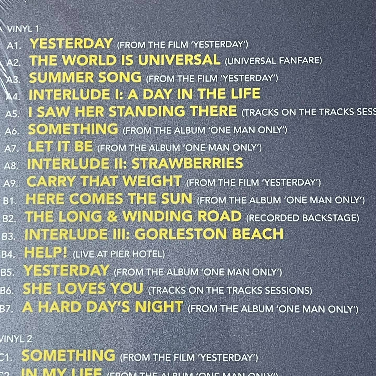 แผ่นเสียง Yesterday (Original Motion Picture Soundtrack) 2 × Vinyl, LP, Album, EU,แผ่นเสียงมือหนึ่ง