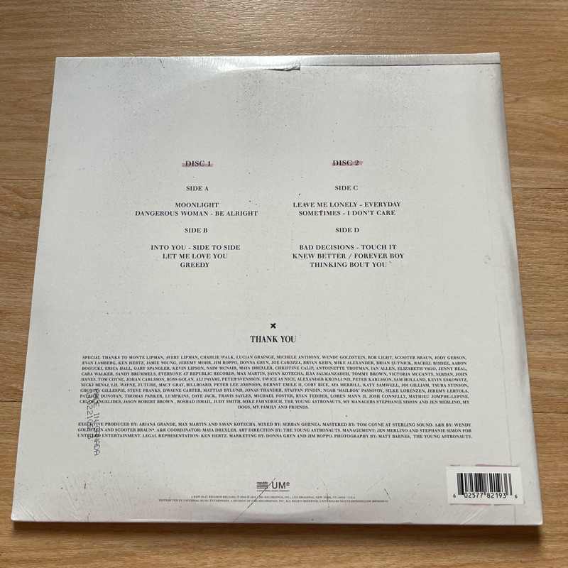 แผ่นเสียง Ariana Grande Dangerous Women , 2 x Vinyl ,LP, Album, Reissue , Canada มือหนึ่ง ซีล