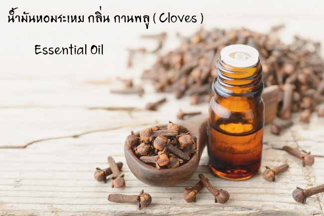 น้ำมันหอมระเหย กลิ่น กานพลู ( Cloves ) Essential Oil
