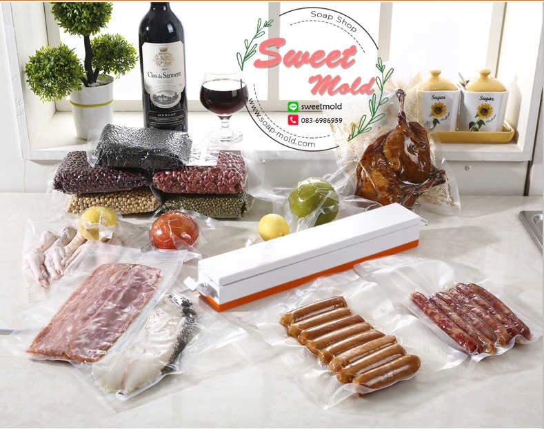 ถุงซีลสูญญากาศแบบม้วน ถุงซึลสูญญากาศ ถุงซีลสุญญากาศ ถุงซีลลายนูน ถุงพลาสติก ถุงถนอมอาหาร ถุงสุญญากาศ ถุงใส่ของ ถุงใส่อาหาร (Clear/สีใส)