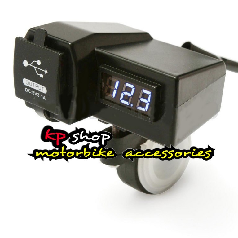 ที่ชารจ usb 2 port พร้อมที่วัดโวลท์