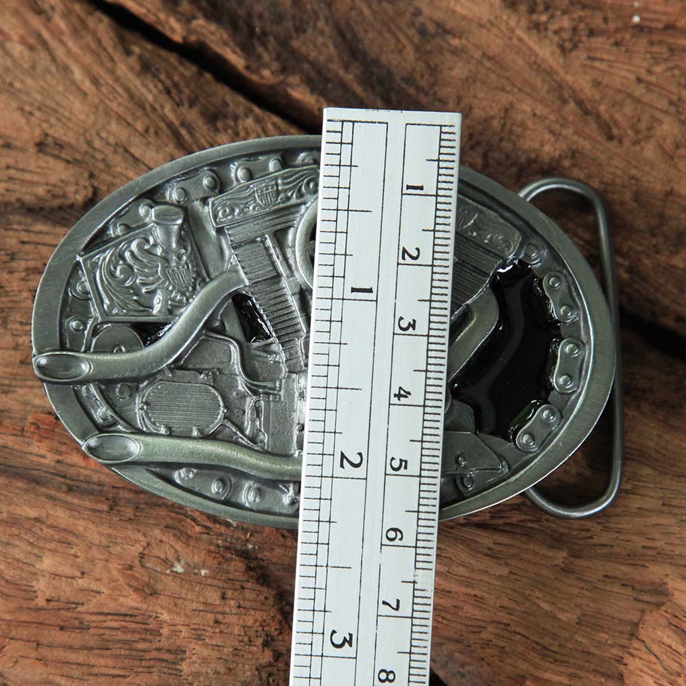 หัวเข็มขัด HARLEY MOTORCYCLE BELT Made in U.S.A. หัวเข็มขัดอย่างเดียวไม่มีสายหนัง ของใหม่ 1 131 กรัม