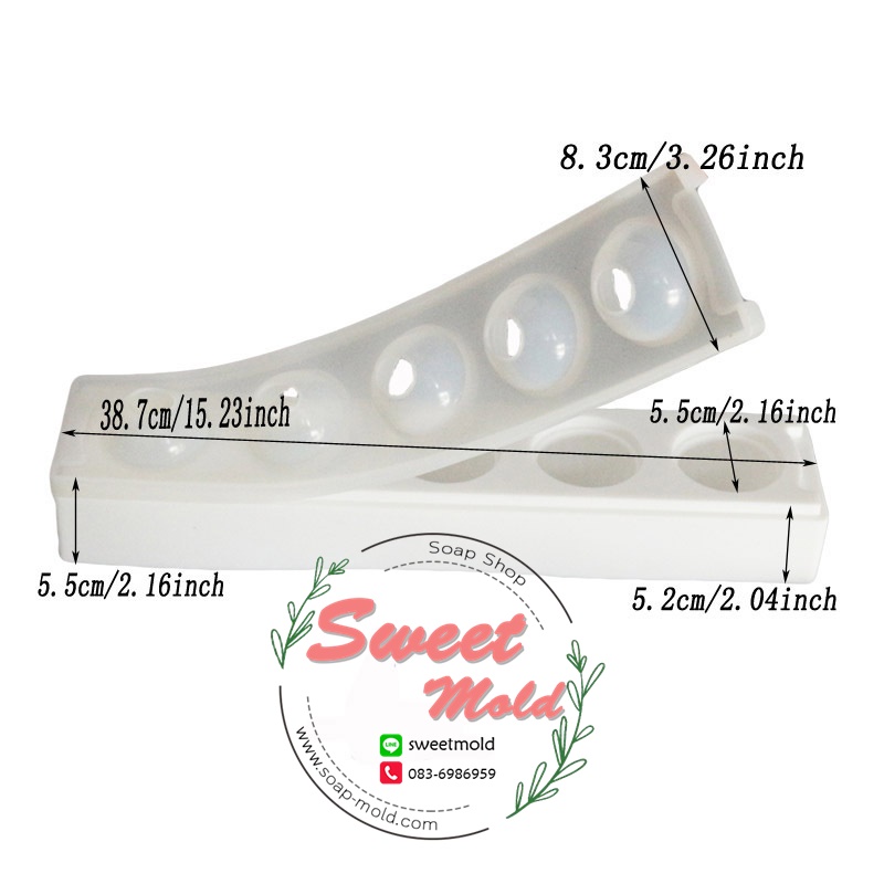แม่พิมพ์ไข่3มิติ 5ช่อง ขนาด120กรัม : 006641