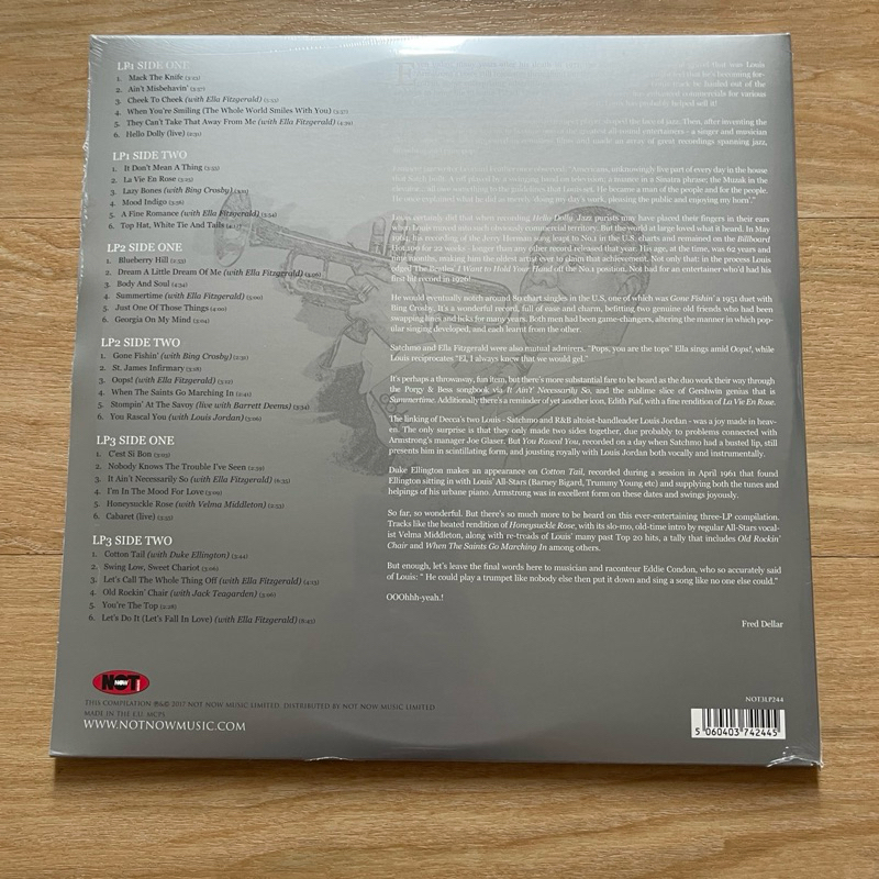 แผ่นเสียง Louis Armstrong – The Platinum Collection , 3 x Vinyl, LP, Compilation, White ,EU มือหนึ่ง ซีล