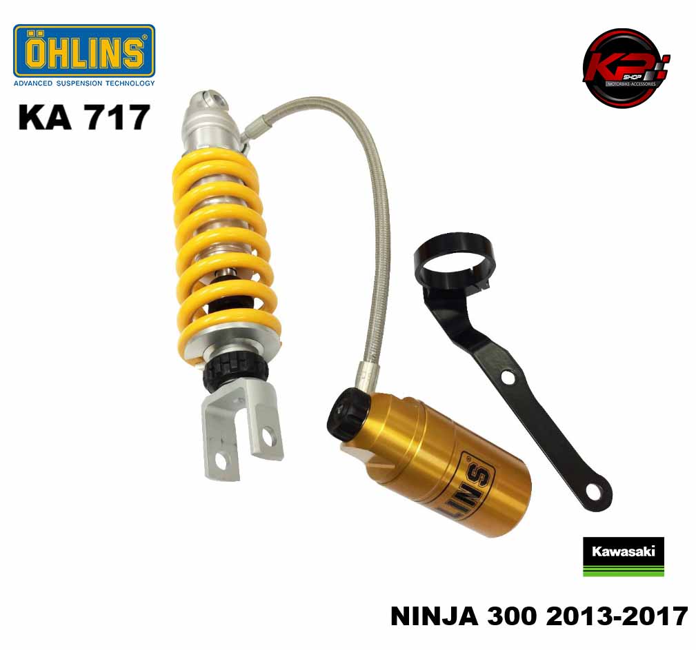 โช๊คหลัง OHLINS KA 717 FOR KAWASAKI NINJA250-300 RACING