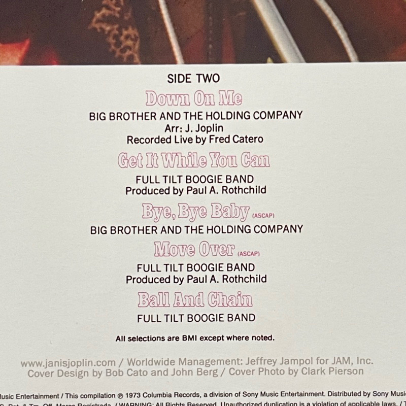 แผ่นเสียง Janis Joplin – Janis Joplin's Greatest Hits Vinyl, Compilation, มือหนึ่ง ซีล