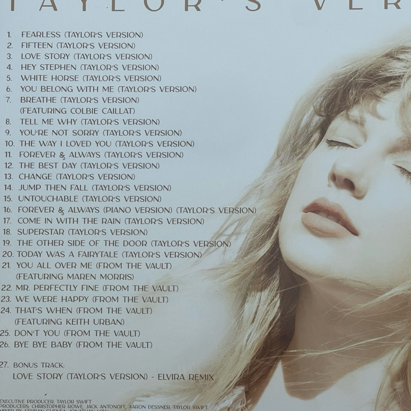 แผ่นเสียง Taylor Swift – Fearless Fearless (Taylor’s Version)**Gold vinyl 3Lp canada มือหนึ่ง ซีล