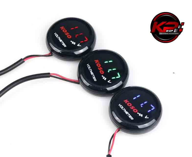 ตัววัดโวลท์ สำหรับ มอเตอร์ไซค์/รถยนต์