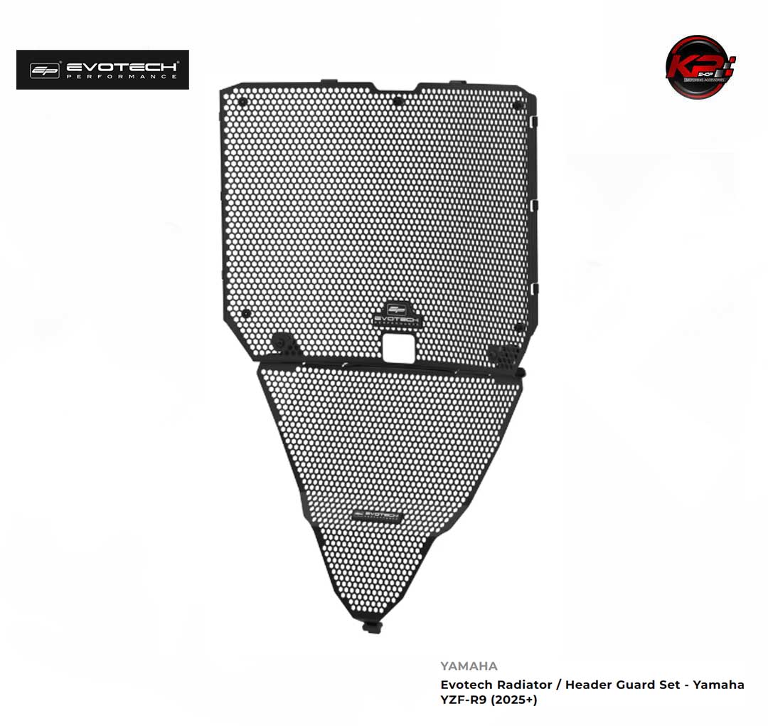 การ์ดหม้อน้ำ Evotech Radiator / Header Guard Set - Yamaha YZF-R9 (2025+)