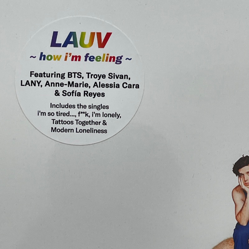 แผ่นเสียง LAUV : How I’m Feeling **Limited Double Clear Vinyl 2 × Vinyl, LP, Album, EU ,มือหนึ่ง ซีล