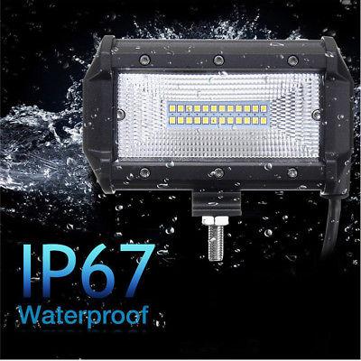 NEW 2023 สว่างตาเเตก !! ไฟสปอร์ตไลท์รถยนต์ ไฟหน้ารถ ไฟท้าย 72W 12V-24V รุ่น NEW COMBO BEAM สว่างมากกกกกว่าเดิม *เเสงพุ่งเเละกระจาย* สำหรับรถยนต์ สิบล้อ