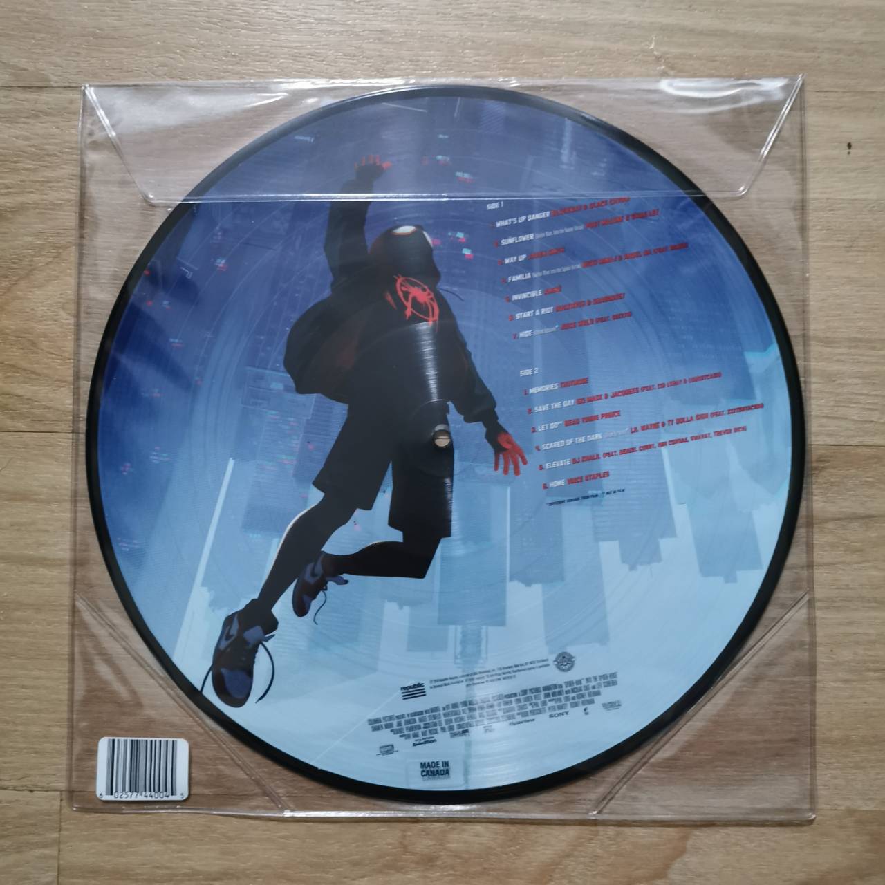 แผ่นเสียง Spider man picture disc : Into the spider-1 verse * limited collector's edition แผ่นเสียงใหม่