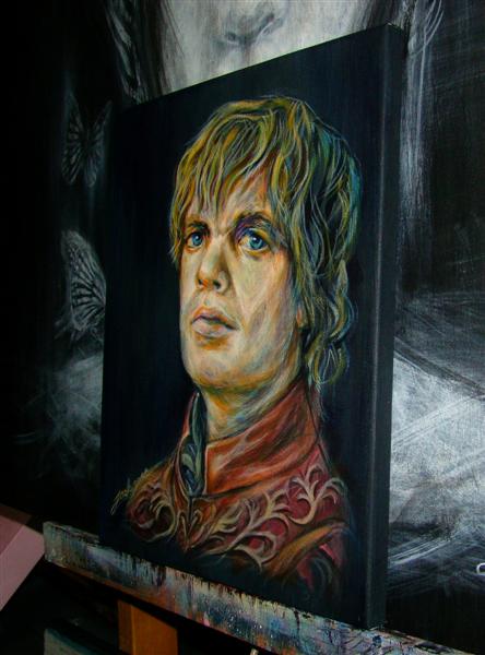 Tyrion Lannister (Game of Thrones) ภาพวาดสีอะครีลิค ขนาด 24x30 cm.