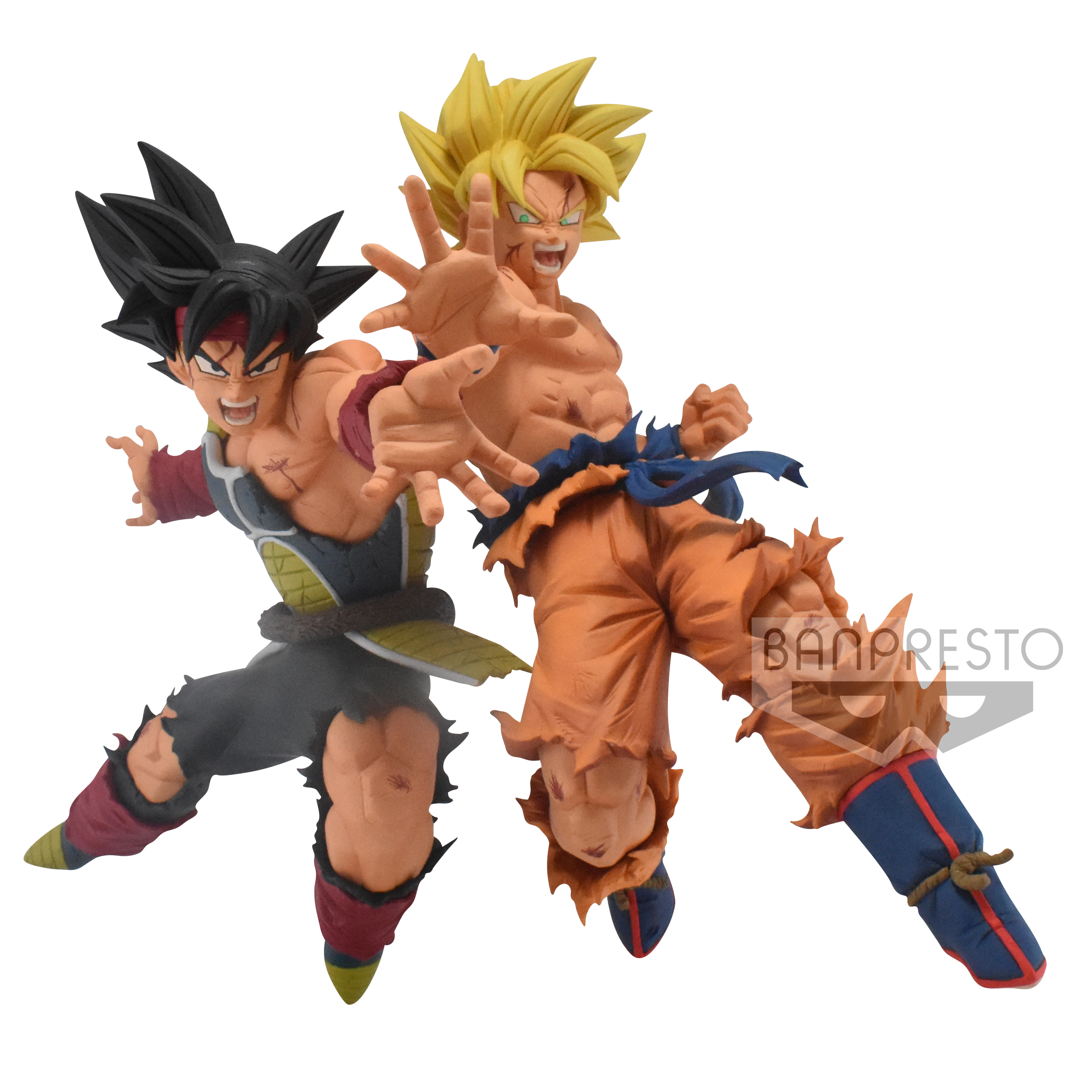 BANPRESTO DRAGON BALL SUPER DRAWN BY TOYOTARO!!-FATHER-SON KAMEHAMEHA- BARDOCK & SON GOKU