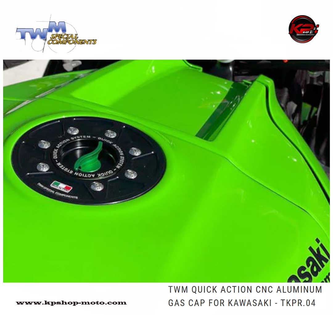 ฝาถัง TWM Quick Action CNC Aluminum Gas Cap for Kawasaki Z900 2025+